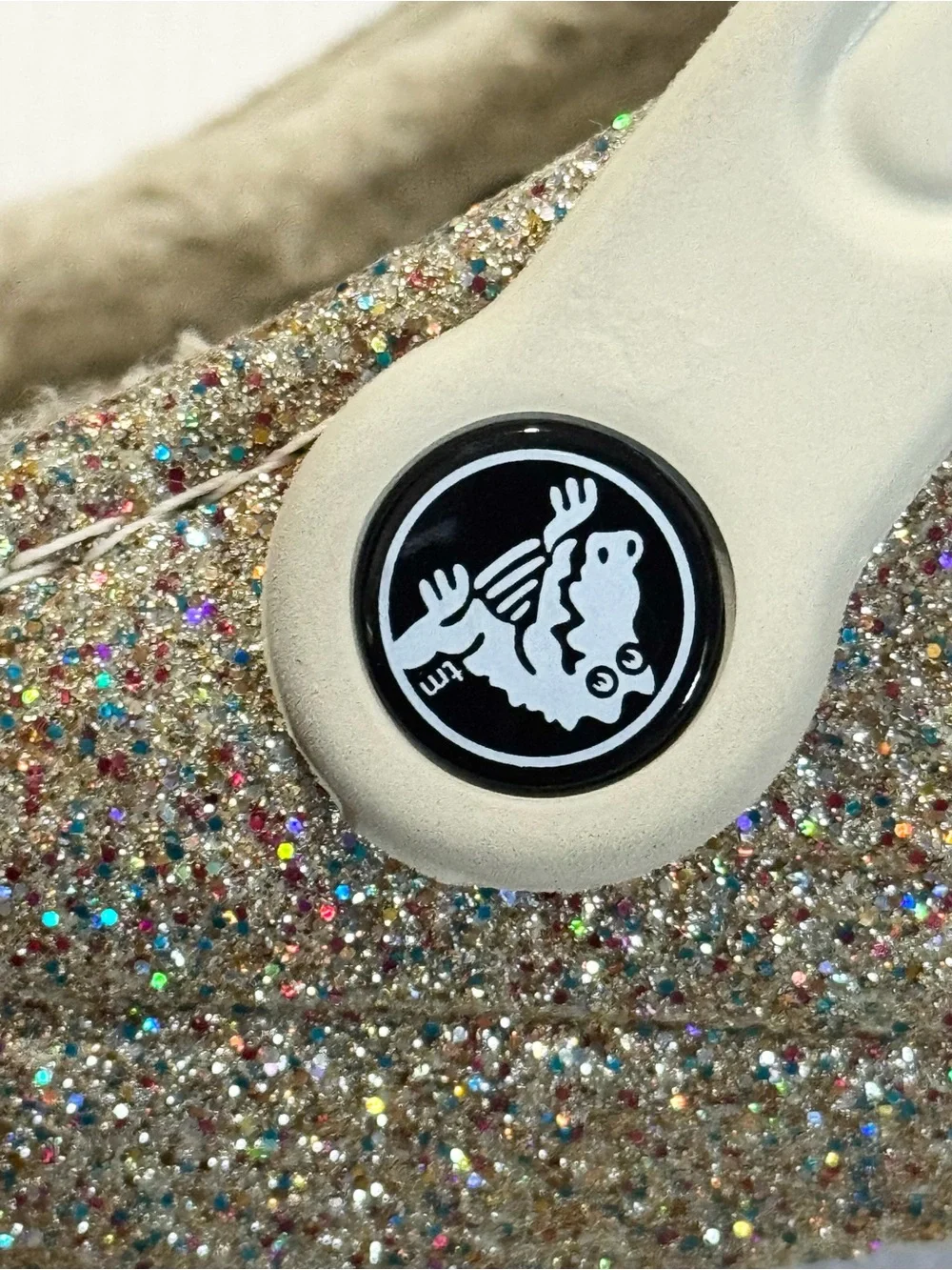 Glitter Crocs Comfort Unisex (Women’s 8, Men’s 6)